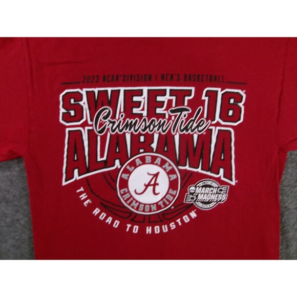 Alabama Crimson Tide Shirt Mens S Red Sweet 16 March Madness Logo Champion - Picture 2 of 9
